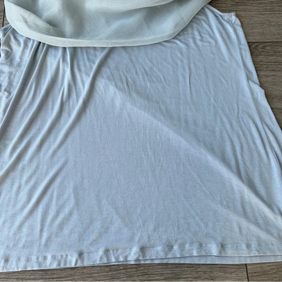 Michel Studio Light Blue Off The Shoulder Stretchy Top - Picture 8 of 14
